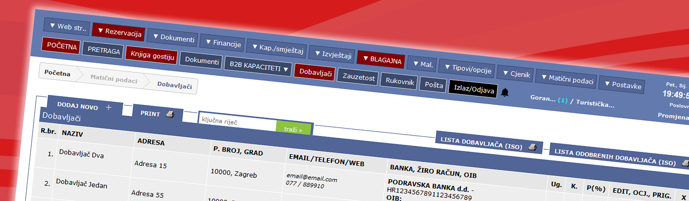 Program za turističku agenciju (poslovanje turističke agencije - software)